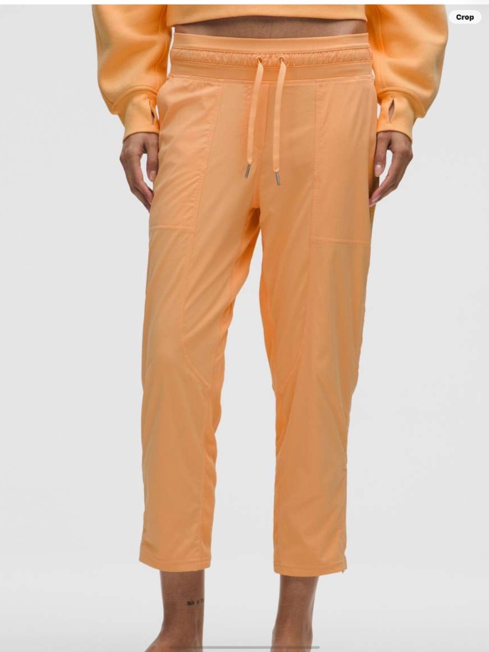LULULEMON DANCE STUDIO CROPPED PANTS - ROCK MELON  - SIZE  10